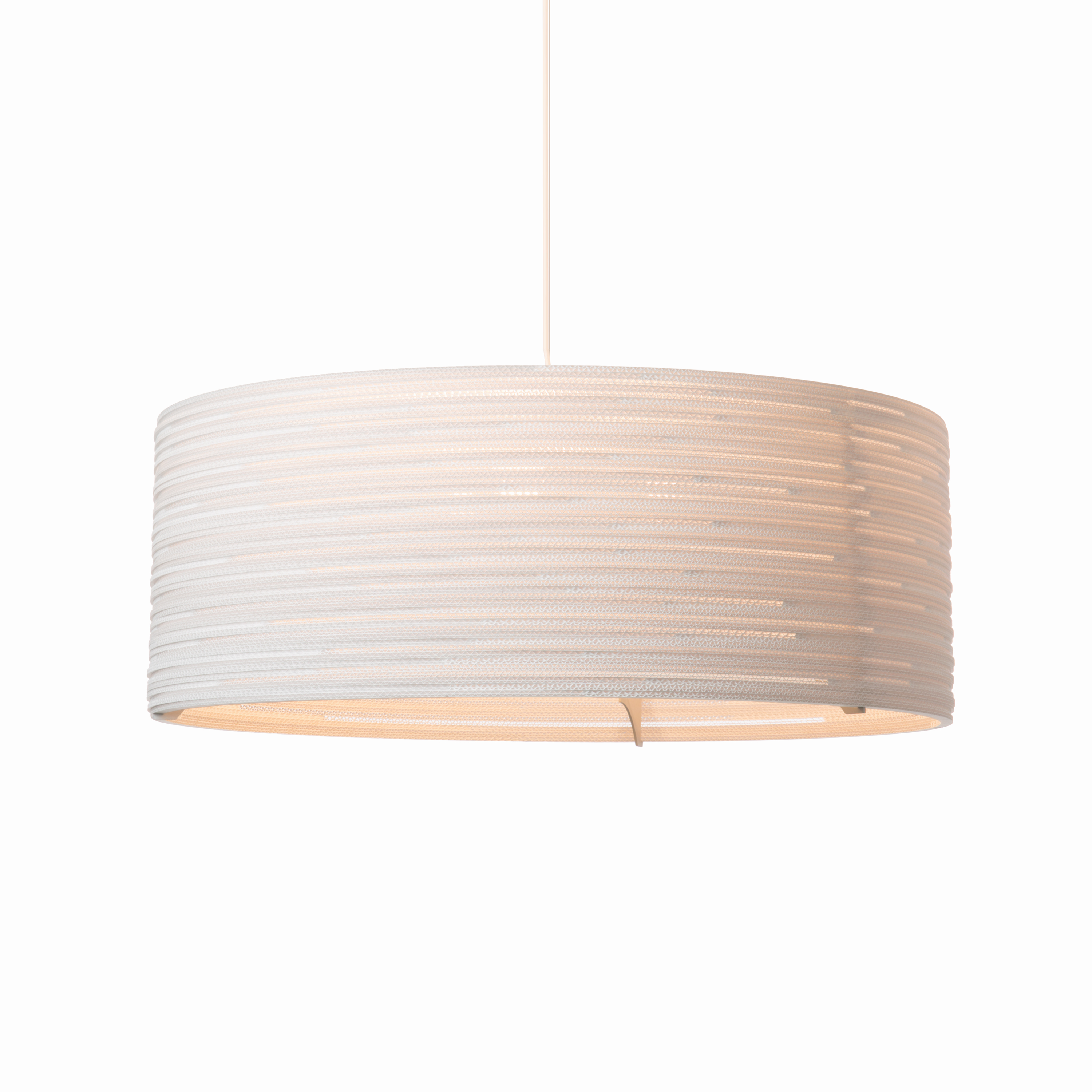 Drum Scraplights White Pendant Light by Graypants Pendant Lamps